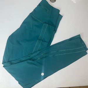 Teal lulu lemon leggings size 6